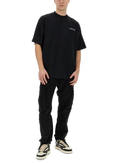 Marcelo Burlon County Of Milan Marcelo Burlon Cargo Pants In Blue