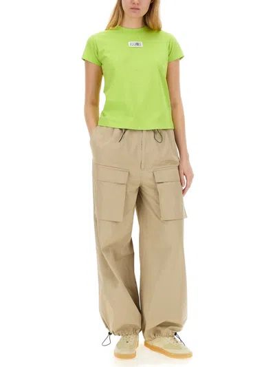 Mm6 Maison Margiela Woman Pants Beige Size 8 Cotton In Brown