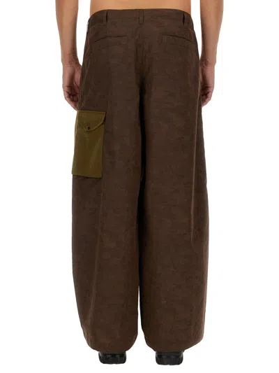 Ten C Camouflage-print Wide-leg Trousers