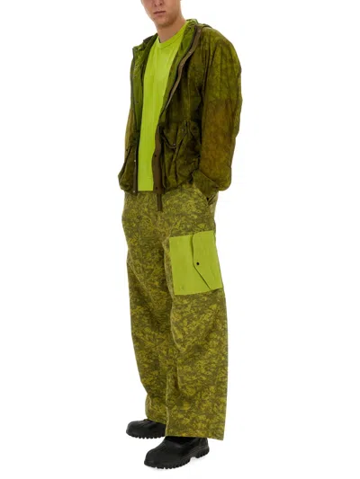 Ten C Awake Ny Cargo Pants With Wide Leg In Green