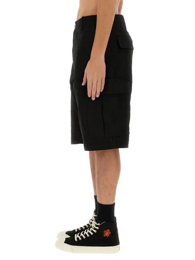 Kenzo Cargo Workwear Shorts In Black