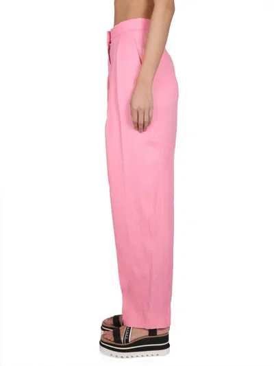 Stella Mccartney Stella Mc Cartney Viscose Linen Trousers In Pink