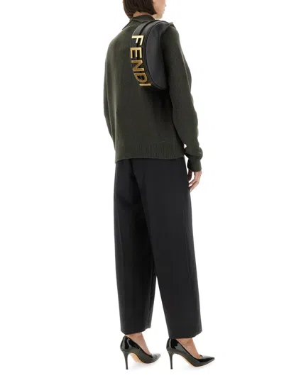 Fendi Cashmere Pullover In Green