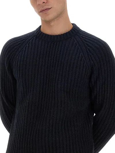 Brioni Ribbed And Braid Sweater Sweaters And Cardigans Blue