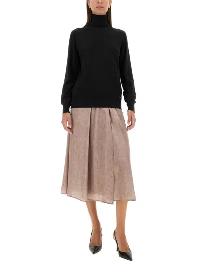 Kiton Cashmere Sweater In Black