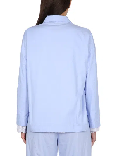 Jejia Charlotte Double-breasted Blazer In Blue