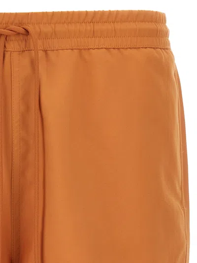 Carhartt Wip Orange Polyester Chase Swim Trunks In Orange