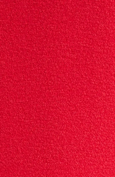 Tahari Asl One-button Crepe Jacket In Red