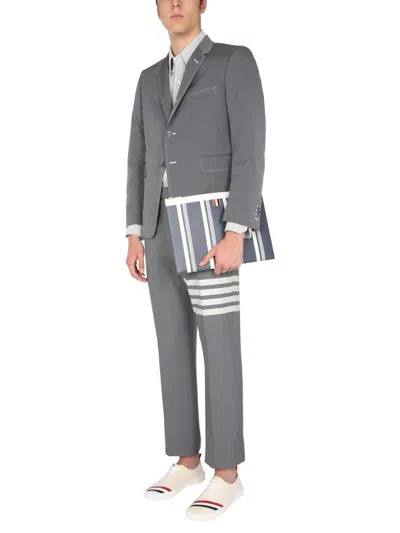 Thom Browne Classic Pants With Martingale In Gray