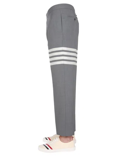 Thom Browne Classic Pants With Martingale In Gray