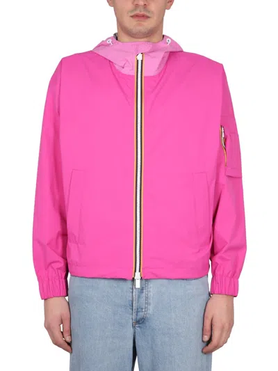 K-way Claudey 2.1 Jacket Unisex In Pink