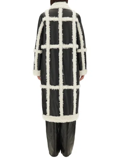 Stand Studio Patrice Faux Leather Coat In Black