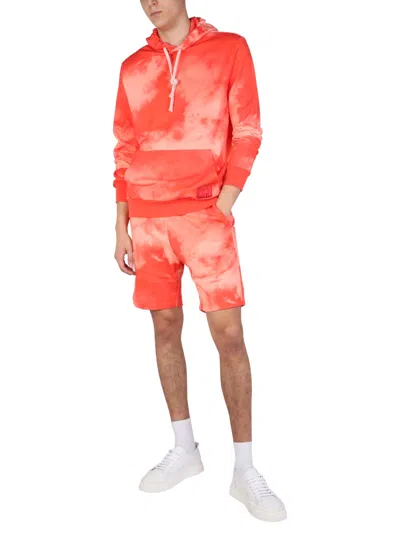 Paul Smith Coral Cloud Sweatshirt In Orange
