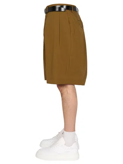 Paul Smith Cotton Bermuda Shorts In Green