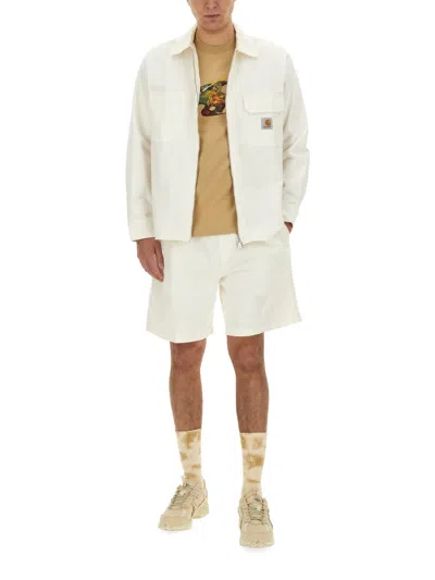 Carhartt Bermuda Shorts In Cotton In White