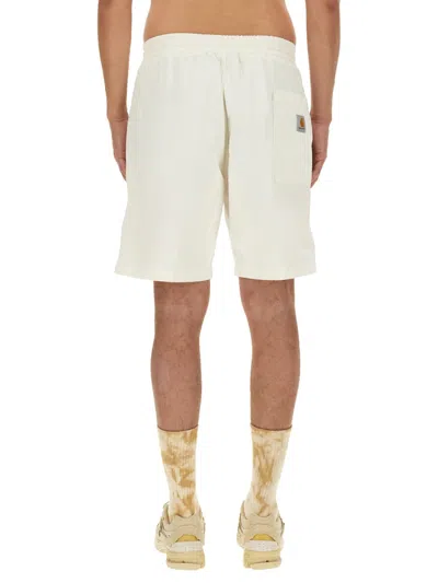 Carhartt Bermuda Shorts In Cotton In White