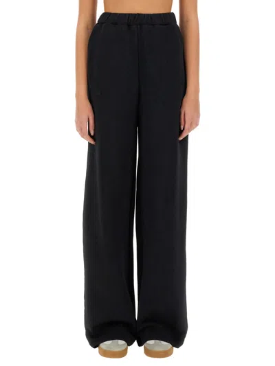 Rotate Birger Christensen Rotate Birgerchristensen Cotton Fleece Pants In Black