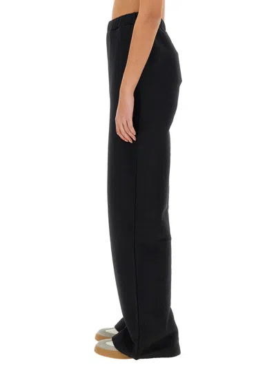 Rotate Birger Christensen Rotate Birgerchristensen Cotton Fleece Pants In Black