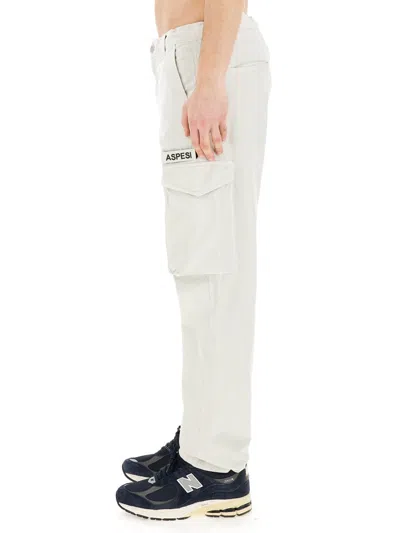 Aspesi Utility Trousers Featuring Multiple Pockets In White