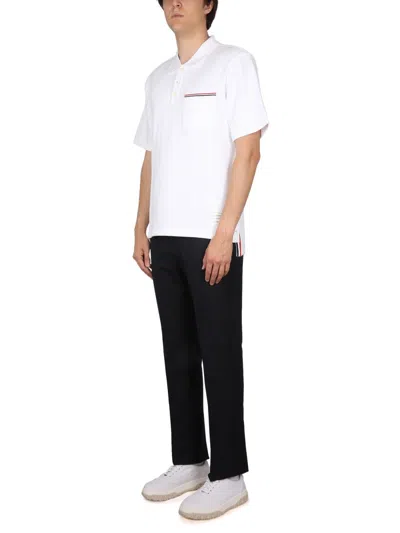 Thom Browne Cotton Polo In White