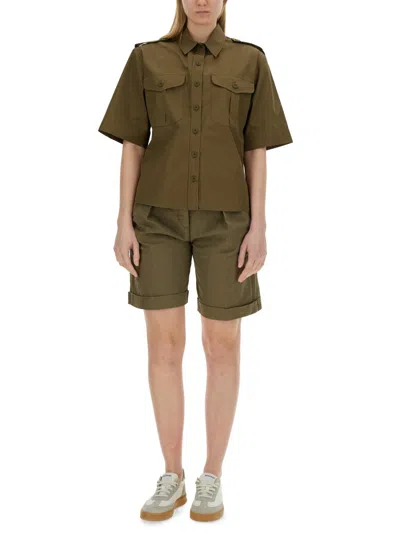 Aspesi Cotton Shirt In Green