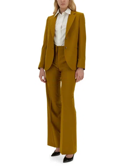 Paul Smith Collared Cotton Shirt With Long Sleeves In Neutral