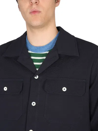 Howlin' Howlin Navy Blue Stretch Cotton Magic Work Shirt