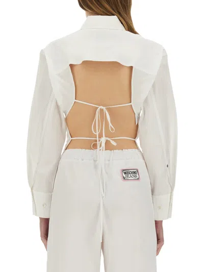 Moschino Cotton Shirt In White