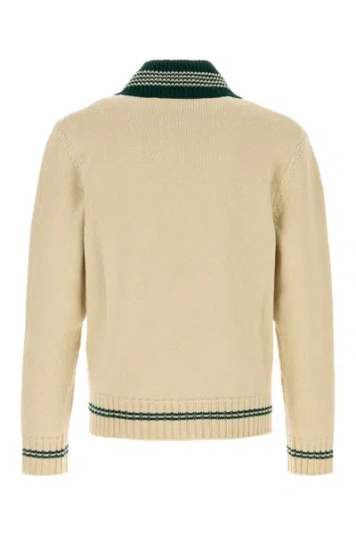 Valentino Garavani Butter-coloured Sweater With Le Chien De La Maison In Neutral