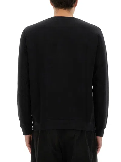 Msgm Cotton Sweatshirt In Black