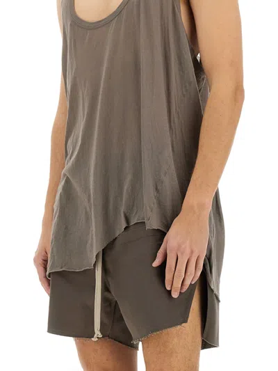 Rick Owens Lo Cut Tank Top In Brown