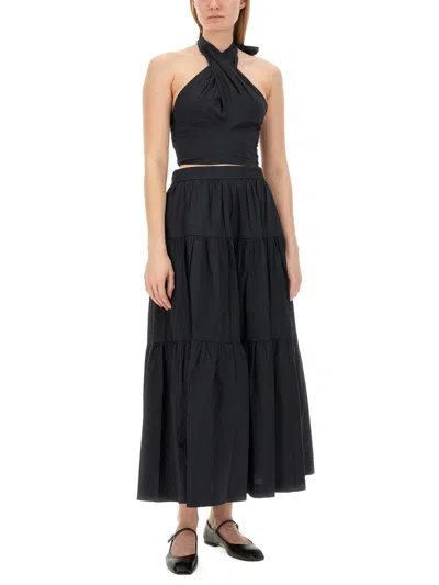 Staud Cotton Tops. In Black