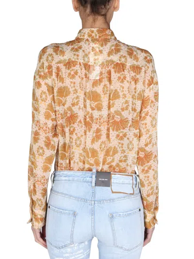 Dsquared2 Dsquared Women Crepe Shirt In Brown