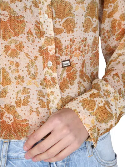 Dsquared2 Dsquared Women Crepe Shirt In Brown