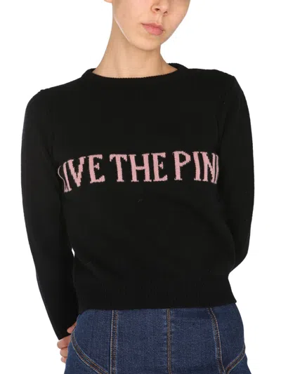 Alberta Ferretti Alberta Ferreti Crew Neck Sweater In Black