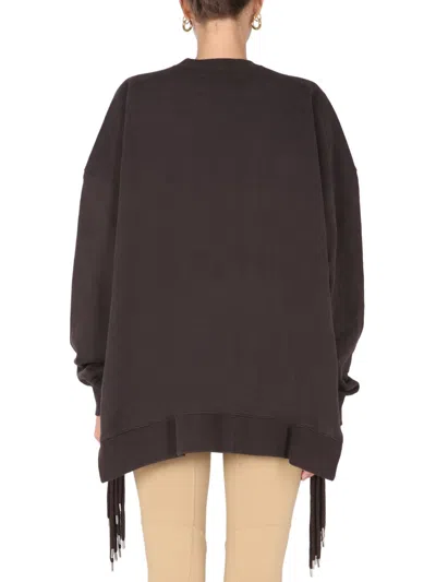 Ambush Multi-drawstring Logo Sweatshirt In Brown