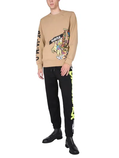 Disclaimer Crew Neck Sweatshirt In Brown