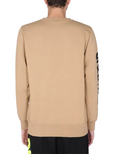 Disclaimer Crew Neck Sweatshirt In Brown