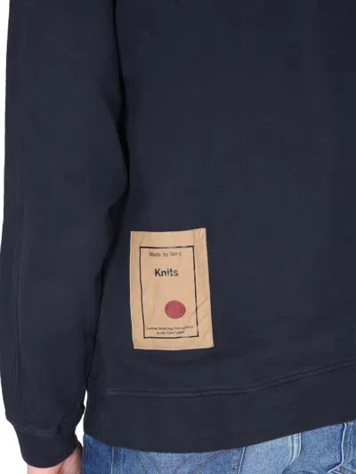 Ten C Crewneck Sweatshirt In Blue