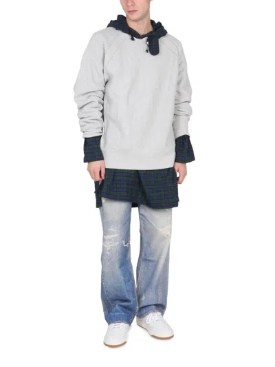 Engineered Garments Crewneck Sweatshirt In Gray