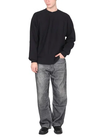 Engineered Garments Crewneck Sweatshirt In Black