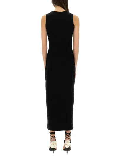 Magda Butrym Crochet Bra Dress In Black