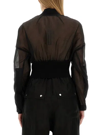 Rick Owens Cropped Jacket In Black