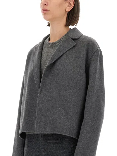 Theory Cropped Jacket In Gray