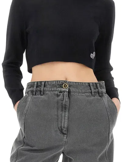 Patou Cropped Shirt In Black