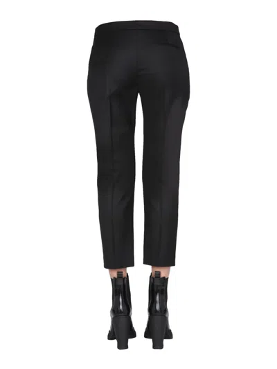 Alexander Mcqueen Cropped Straight Trousers In Black