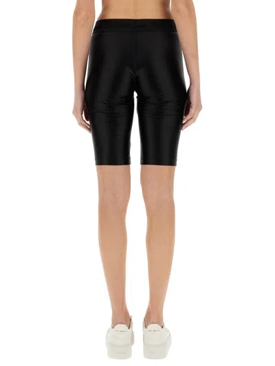 Versace Jeans Couture Logo-print Cycling Shorts In Black