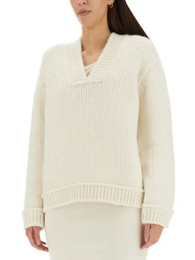 Tom Ford Alpaca And Wool-blend Sweater In White