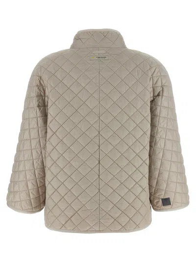 Max Mara The Cube 'delfina' Reversible Hood In Gray