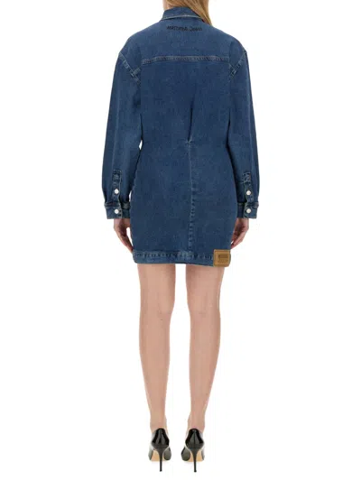 Moschino It's All So Simple Dress In Blue